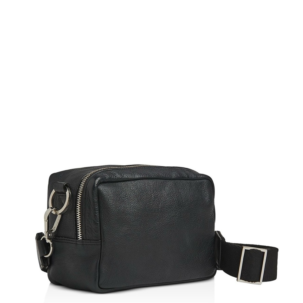 BiBi Whistles genuine 100% soft leather Black Crossbody Bag from Bloomingdale’s - Picture 3 of 3